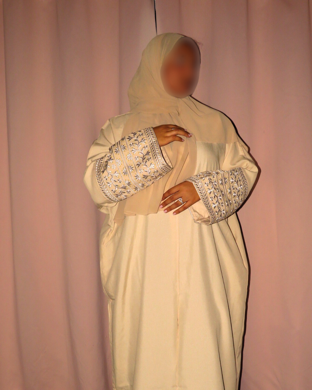 Limited Az-Zahra Open Abaya Beige