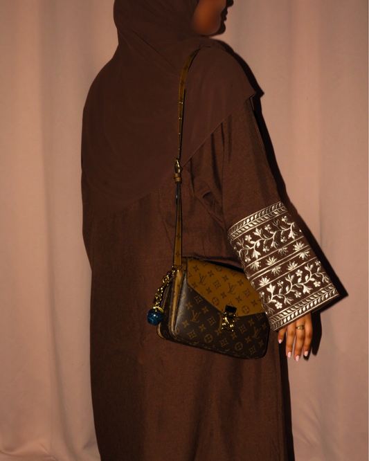 Limited Az-Zahra Open Abaya Brown