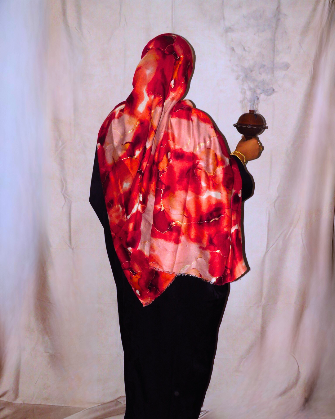 Ruby Marble Print Hijab