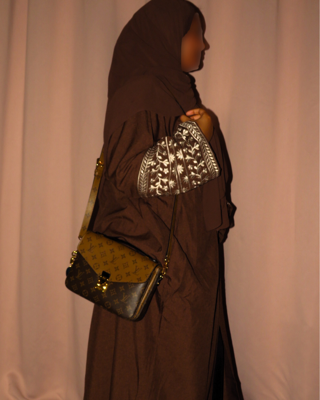 Limited Az-Zahra Open Abaya Brown