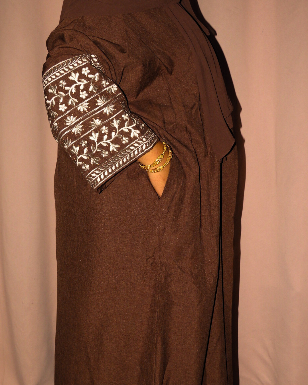 Limited Az-Zahra Open Abaya Brown