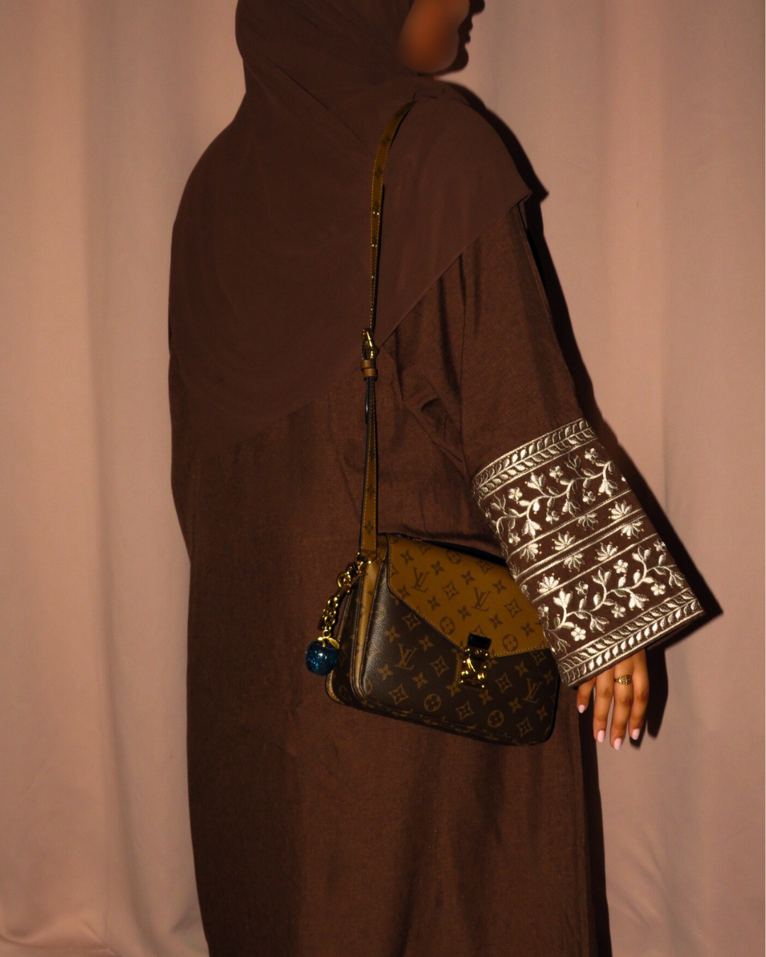 Limited Az-Zahra Open Abaya Brown