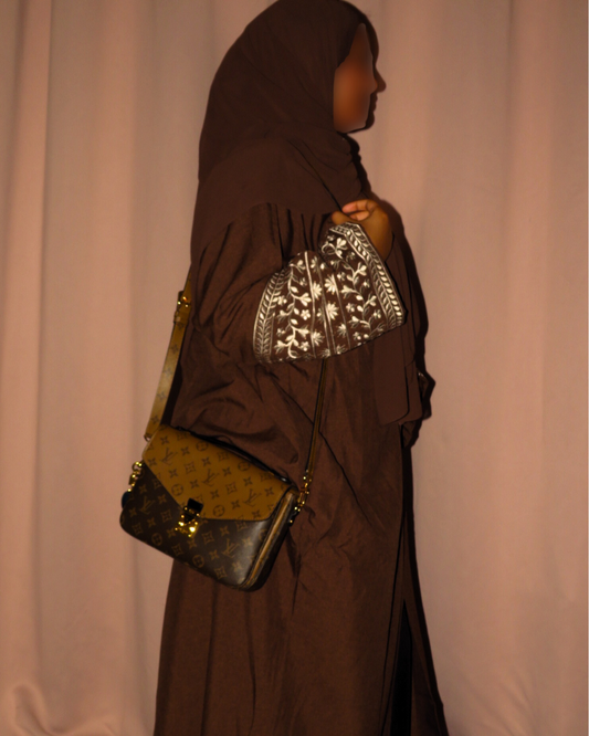 Limited Az-Zahra Open Abaya Brown
